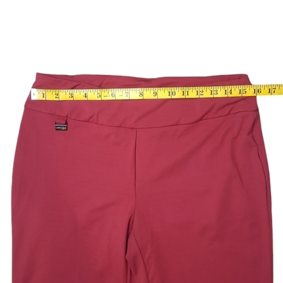Lisette L Essentials Slim - Ankle Pants, Kathryn PDR Style 17655 Red Size Large - Picture 8 of 15